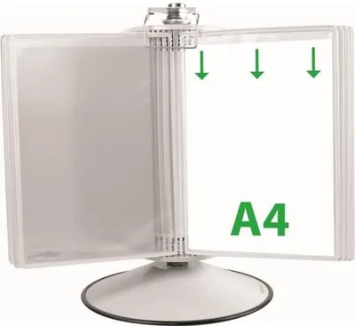 Produktbild von tarifold Sichttafelsystem 444502 DIN A4 weiß mit 50 St. Sichttafeln, 1 St.