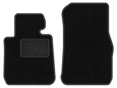 Immagine prodotto di Tappetini anteriori in moquette per BMW 2 F22 2014-2022 (coupé) – 2 pezzi, neri, su misura – Wielganizator LUX
