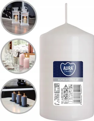 Immagine prodotto di Cilindro a candela AURA bianco 30h sw60/100-090