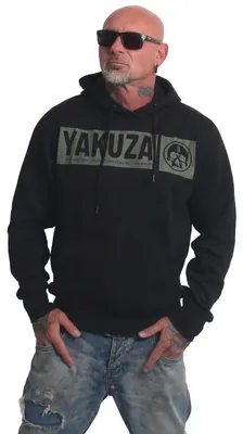 Produktbild von Yakuza Herren Bleak Basic Kapuzenpullover, Schwarz, 5XL