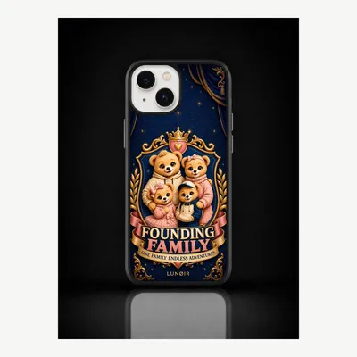 Obrázok produktu pre Puzdro na iPhone 14, ochranné puzdro s motívom rodiny – značka LUNØIR