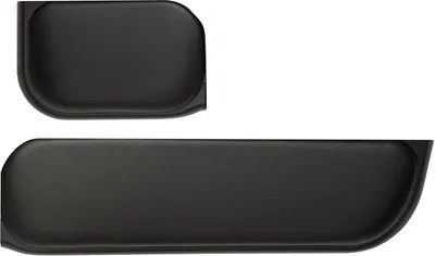 Produktbild von Contour Design Wrist Rest set for RollerMouse Pro3 Long+Short, Schwarz, China, 128 g, 2 Stück(e), 80 mm, 400 mm