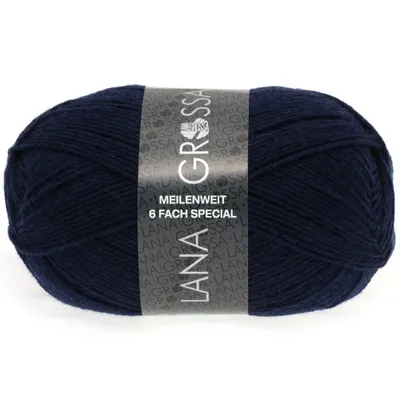 Produktbild von Lana Grossa - Meilenweit 6-fach 150g Unito 8963 nachtblau