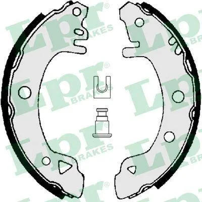 Produktbild von LPR Bremsbackensatz, Innendurchmesser 203,2 mm, Breite 39 mm, für BENDIX, 01380