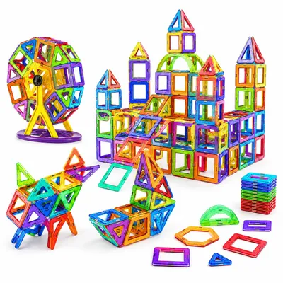 Produktbild von Magnetbausteine Lern Steckspiel Kreativspielzeug Kinder, KI-generiertes Bild