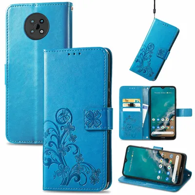 Immagine prodotto di Custodia König Design compatibile con Nokia G50, realizzata in ecopelle, per smartphone - Custodia per cellulare, colore blu