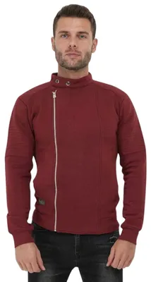 Produktbild von Herren-Hoodie Hopenlife Golf Reißverschluss mit Fleece bordeauxrot M
