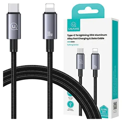 Image de Usams Kabel Usb-C Na Lightning 30W 1,2Mfast Charging Stalowy/Tarnish Sj662Usb01 (Us-Sj662)