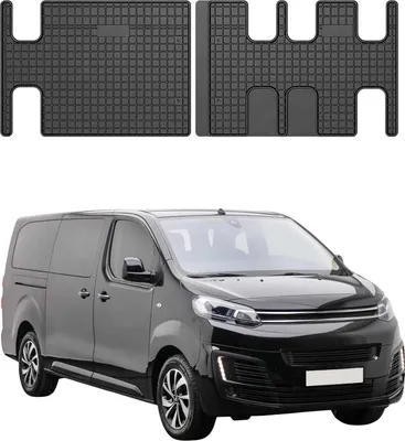 Immagine prodotto di 2016-2025 Citroen Jumpy tappetini in gomma nera 2 pz