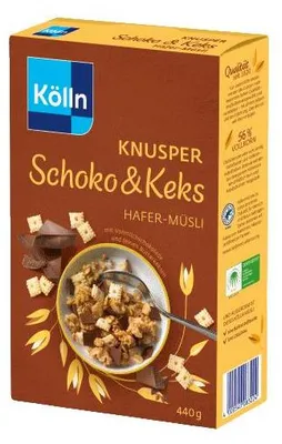 Immagine prodotto di Kölln muesli croccante al cioccolato e biscotti, 440g