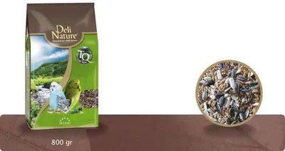 Produktbild von Deli Nature 5* Menu Komplettfutter für Wellensittiche 800g