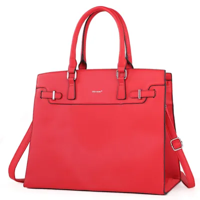 Produktbild von Aktentasche Handtasche Damen Shopper Damen Große Schwarz Gross Laptop Tasche 15.6 Zoll Elegant Leder Umhängetasche für Büro Arbeit Schule