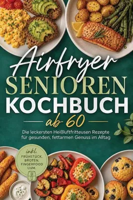 Produktbild von Airfryer Senioren Kochbuch ab 60: Die leckersten Heißluftfritteusen Rezepte für gesunden, fettarmen Genuss im Alltag - inkl. Frühstück, Broten, Fingerfood uvm.