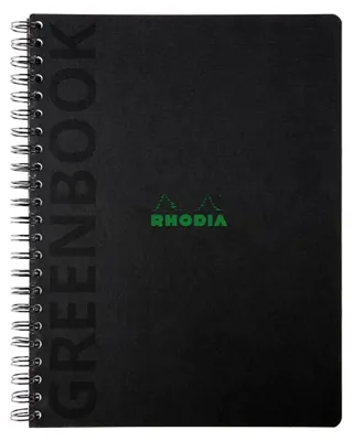 Image de RHODIA Collegeblock GREENBOOK DIN A4+ quadrillé noir 80 feuilles