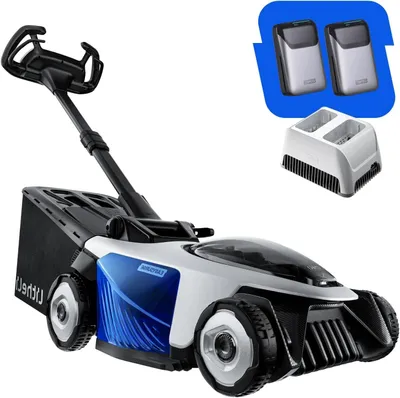 Immagine prodotto di Tagliaerba - Tagliaerba elettrico - Tagliaerba semovente - Tagliaerba a batteria - Tagliaerba mulching - Larghezza di taglio: 43 cm
