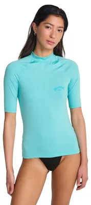 Productafbeelding van Billabong strand-T-shirt, tropisch design, korte mouwen, dames, blauw