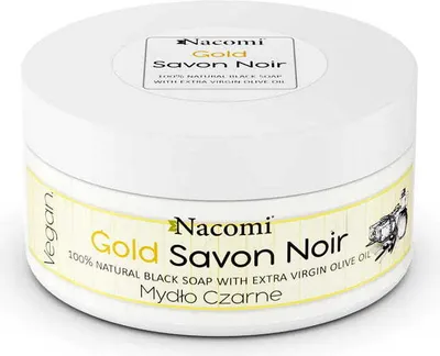 Productafbeelding van Nacomi Zwarte zeep met extra vierge olijfolie, 125g