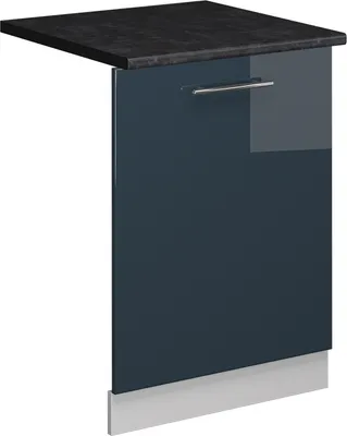 Produktbild von Geschirrspülblende Vicco Fame-Line Dunkelblau Hochglanz 60 cm , AP Anthrazit, Model 54831