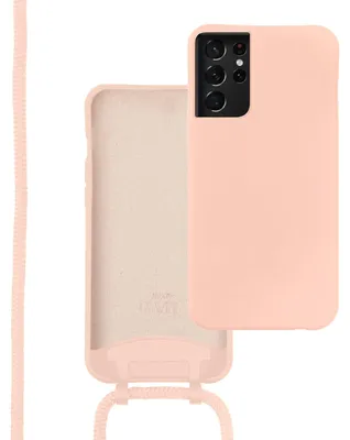 Produktbild von Lovely Pink Cord Hülle - Kompatibel mit Samsung Galaxy S21