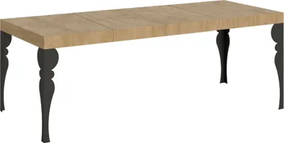 Produktbild von Paxon Premium Ausziehtisch 200/460x90 cm Natur-Eiche mit anthrazitfarbenen Beinen