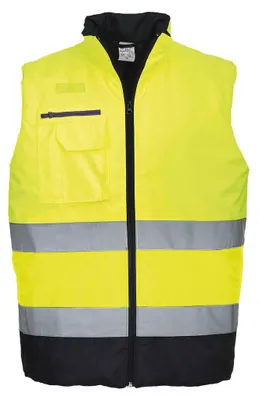 Obrázok produktu pre Portwest S267 Dvojfarebná vesta s vysokou viditeľnosťou Yellow/Navy Veľkosť L