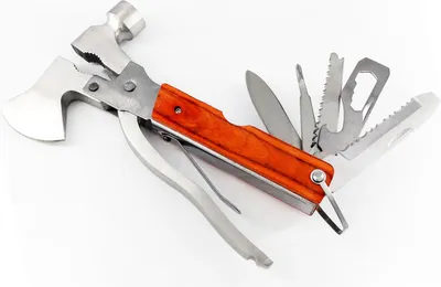 Produktbild von Multitool Hammer Stahl Faltbarer Mehrzweck Camping Hammer Multitool für Outdoor Wandern Angeln