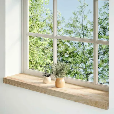 Obrázek produktu pro vidaXL Parapety 2 ks. Neošetřené dubové masivní dřevo 100x20x2 cm