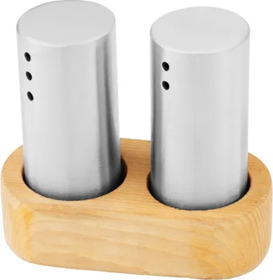 Produktbild von Salz- und Pfefferstreuer Set MagicHome, Holzständer, Edelstahl