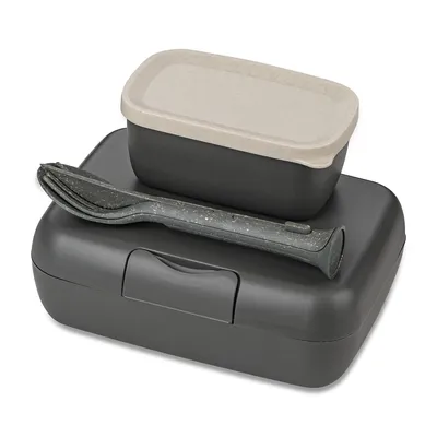 Zdjęcie produktu dla koziol 7272701 koziol Lunchboxen-Set Candy Ready grau, 1 Set
