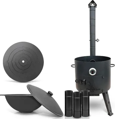 Produktbild von Gusseisen Kazan 16 L Kasan Herdplatte Feuerofen Utschak Ø 44 cm. Учак Учаг Uchag