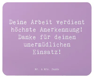 Produktbild von Mr. & Mrs. Panda Mauspad Spruch Danke Pflegekraft - Lavendeltraum - Geschenk, Mitgefühl, Mousepad, pc, Wertschätzung, sagen, Bedanken, Mouse Pad, Dankbarkeit, mousematte