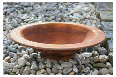 Produktbild von Metallschale aus Edelrost, Durchmesser 30 cm, Höhe 6 cm, Dekoschale, Pflanzschale