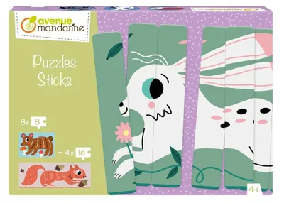 Immagine prodotto di Puzzle a bastoncini, animali della foresta