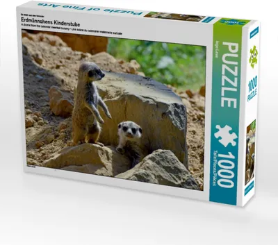 Produktbild von Calvendo Ein Motiv aus dem Kalender Erdmännchens Kinderstube 1000 Teile Puzzle quer 640x480mm, Laue Ingo; 7279800
