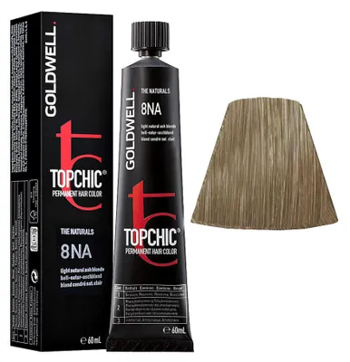 Produktbild von Goldwell Topchic The Naturals, Blond, 8NA, Light Natural Ash Blonde, Unisex, 60 ml, Alle Haare