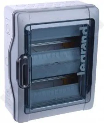 Obrázek produktu pro 2x12 modulárních rozváděčů pro povrchovou montáž se svorkovnicemi, průhledné IP65 IK09 RN65 Legrand 601942