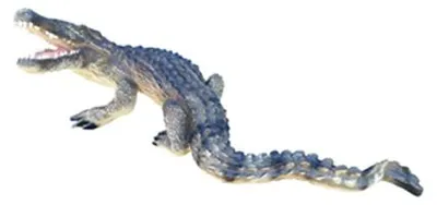 Productafbeelding van Moderne decoratieve sculptuur: Nijlkrokodil, levensgroot, 180 cm. Geschikt voor tuin decoratie