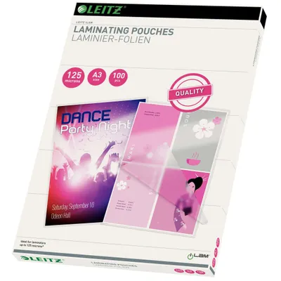 Image de Leitz Standard Gloss Laminating Pouches pochettes de plastification