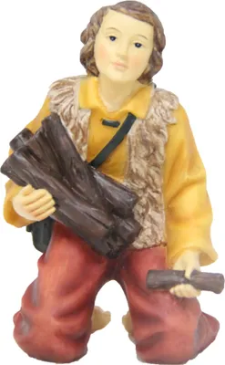 Produktbild von Krippenfigur Hirte aus Holz, handbemalt, für 7 cm Figuren, Deko