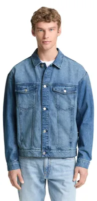 Produktbild von TOM TAILOR Denim Relaxed Fit Jeansjacke mit Brusttaschen