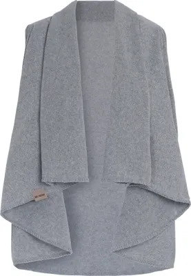 Produktbild von Knit Factory Senna Umhangvest - Grau - One Size