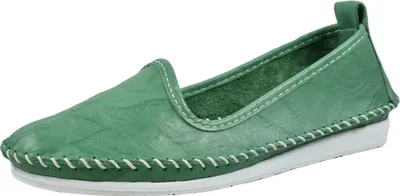 Produktbild von Andrea Conti Damen Mokassin Leder Slipper Ballerina Eyecatcher bequem 0027449, Größe:40 EU, Farbe:Grün