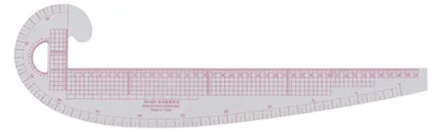 Zdjęcie produktu dla 58 cm 6501 linijka wygięta, bardzo precyzyjna, przezroczysty korpus, tworzywo sztuczne, szycie do projektowania wzorów