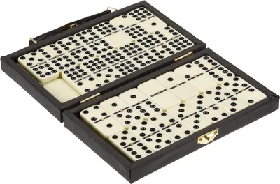 Produktbild von Philos Domino Spiel Doppel 9 im Etui - klassisches Familienspiel