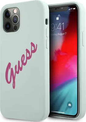 Immagine prodotto di Guess Guhcp12Llsvsbf Iphone 12 Pro Max6.7 Niebieski Fucsia/Blu Fuschia Custodia rigida in silicone Vintage