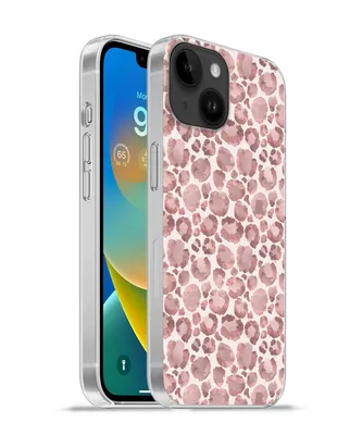 Produktbild von MuchoWow® Handyhülle Schutzhülle Hülle für Apple iPhone 14 - Softcase Pantherdruck - Rosa - Pastell - Luxus Silikon Softcase Handy Hülle - Mobiltelefonhülle