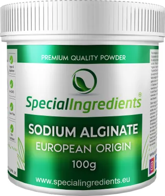 Produktbild von Special Ingredients Natriumalginat-Pulver 100 g - Verdickungsmittel, Geliermittel, Molekularküche, Vegan
