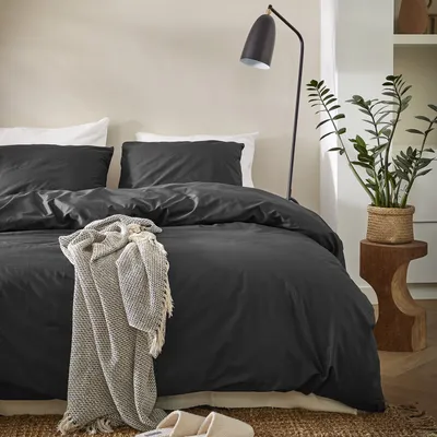 Produktbild von Cinderella Bettbezug Weekend - Baumwolle - 200x200/220 cm - Schwarz