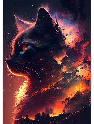 Productafbeelding van Diamond Painting Set - 5D Diamantkunst met kattenmotief - Knutselset voor wanddecoratie - 30x40 cm