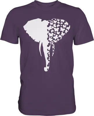 Produktbild von Elefant Schmetterling T-Shirt – Urban Purple / XL
